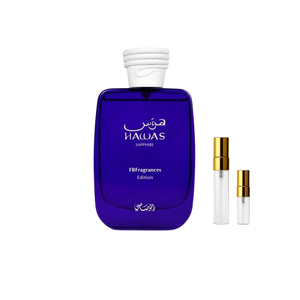 Decant Rasasi Hawas Sapphire 2 ml y 5 ml – Amphora Scent