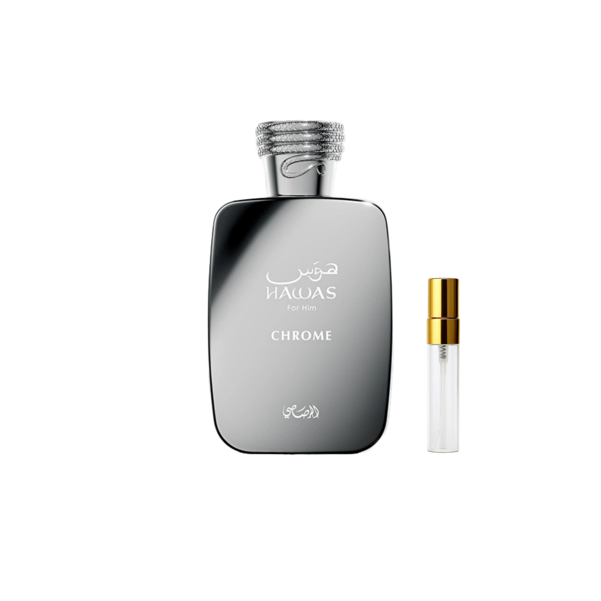 Decant Rasasi Hawas Chrome 5 ml – Amphora Scent