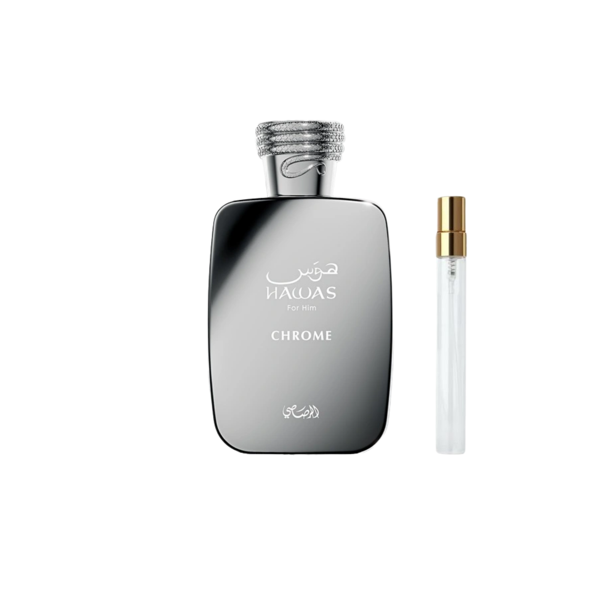 Decant Rasasi Hawas Chrome 10 ml – Amphora Scent