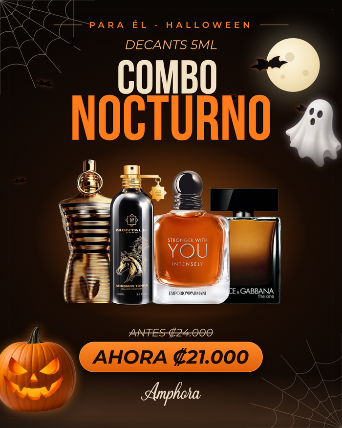 Combo Nocturno Para él · Halloween: 4 decants de 5 ml