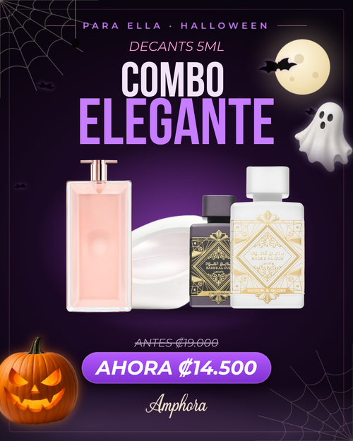 Combo Elegante Para ella · Halloween: 4 decants de 5 ml