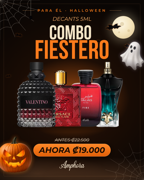 Combo Fiestero Para él · Halloween: 4 decants de 5 ml