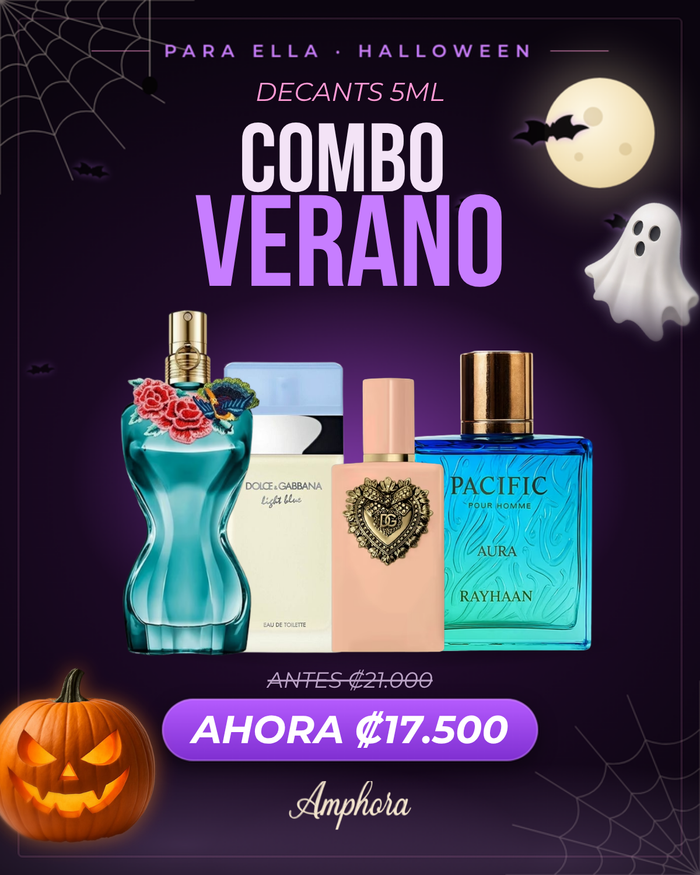 Combo Verano Para ella · Halloween: 4 decants de 5 ml